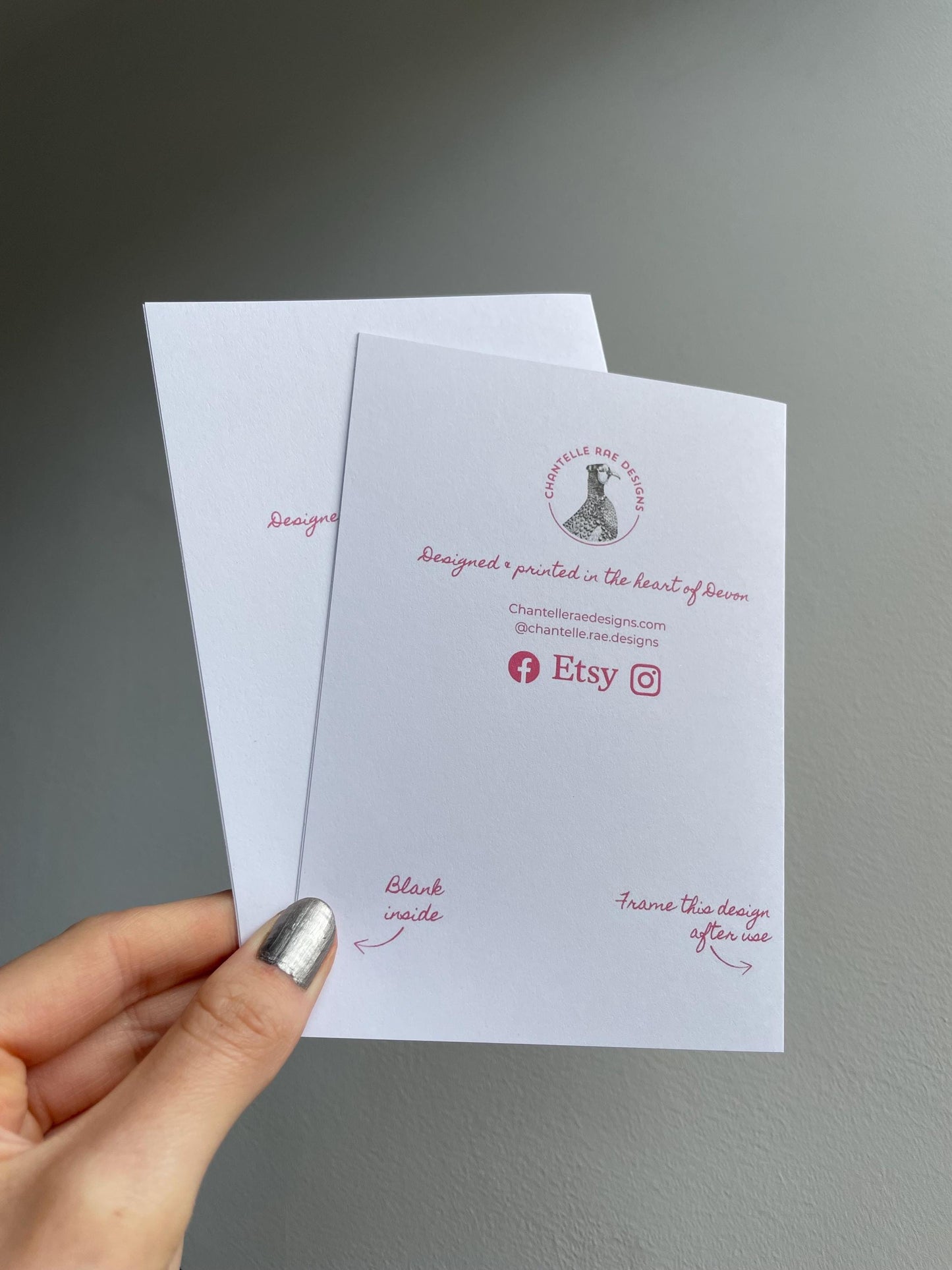 Puffin A6 Cards, set of 3: graphic style, handmade, with silver details, FAST DELIVERY